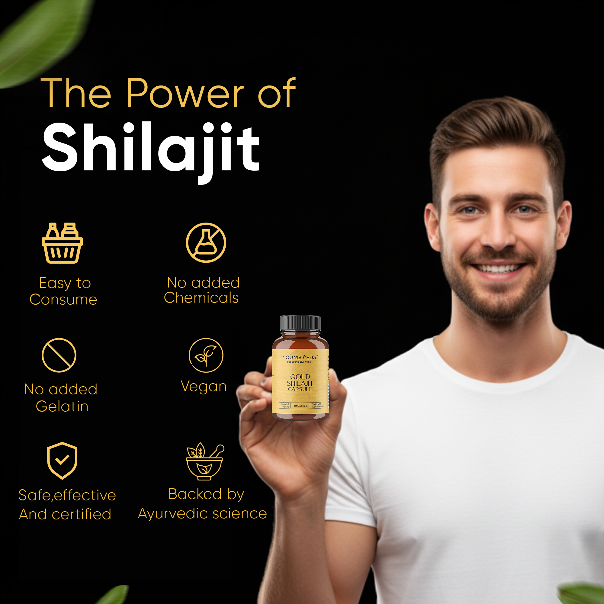 Gold Shilajit Capsules for Stamina & Endurance