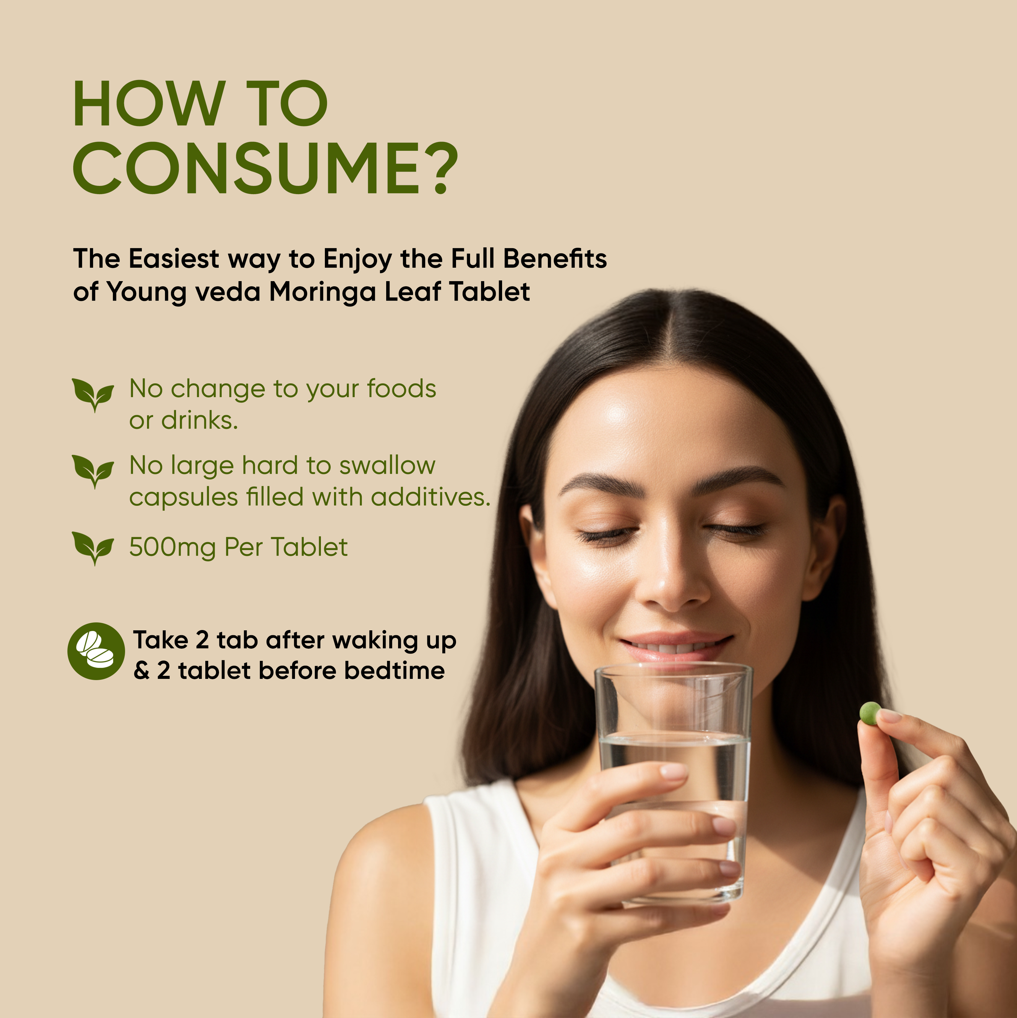 Moringa Tablet for daily nutrition