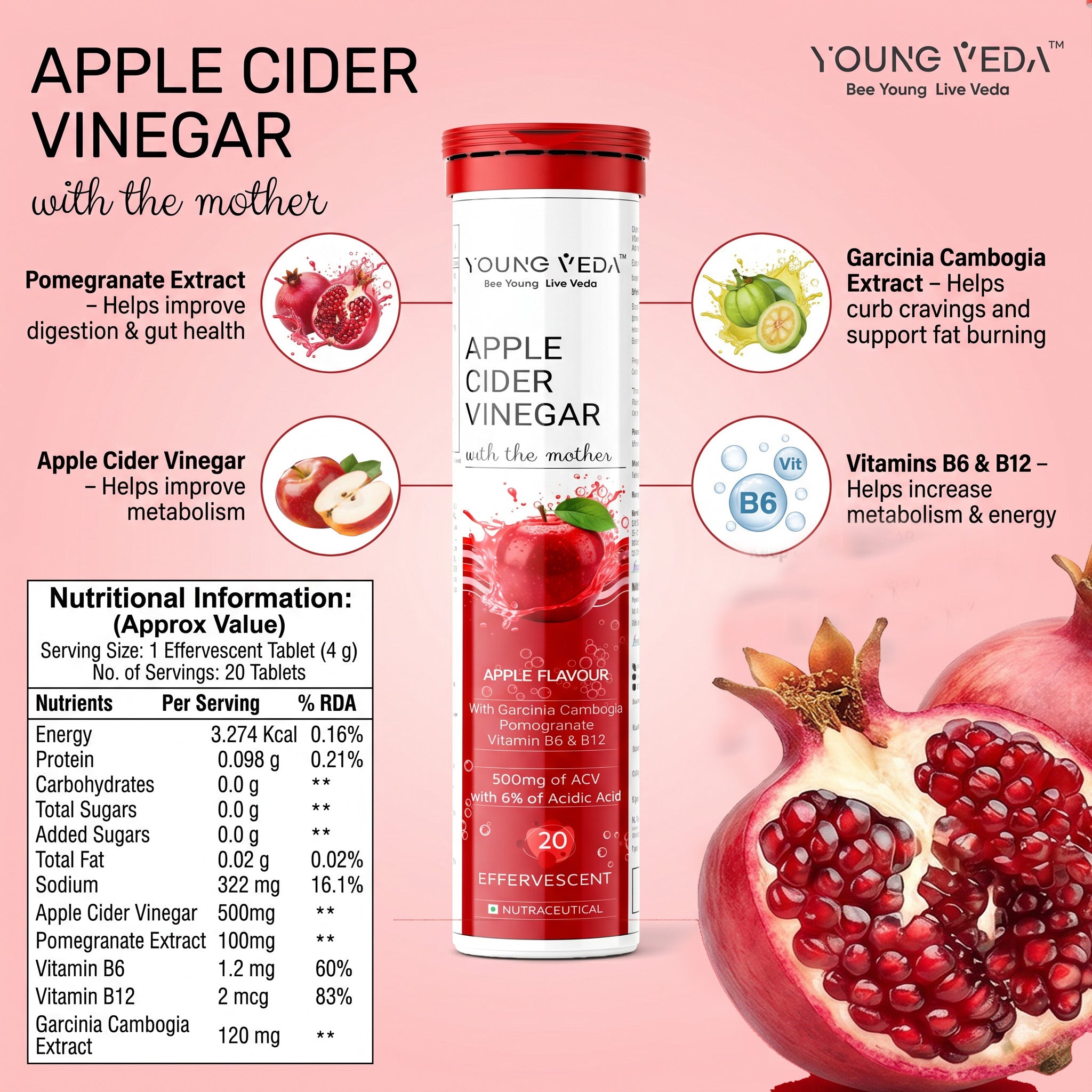 Apple Cider Vinegar Effervescent with the mother